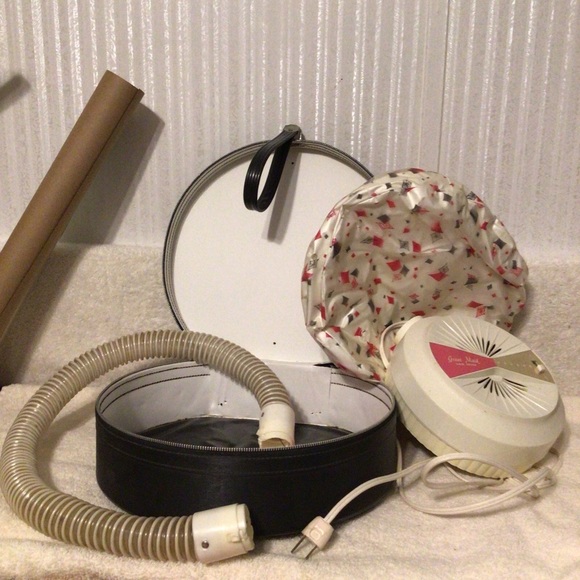 VINTAGE Grant Maid Portable Bonnet Hair Dryer in Travel Case.   Model No. 90779 - Picture 2 of 12